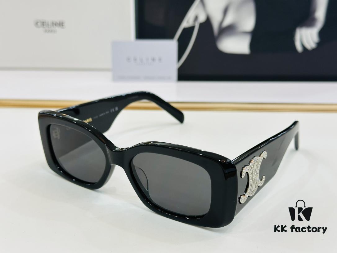 6931fb353a89a121ed54bec0 CELINE CL40288 Avant-Garde Temple Sunglasses Size: 53□17-145 High-Quality Acetate Fashion Sunglasses