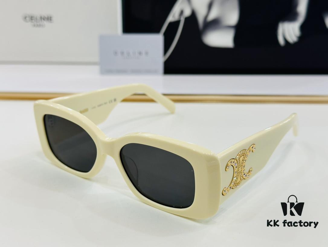 6931fb353a89a121ed54bec1 CELINE CL40288 Avant-Garde Temple Sunglasses Size: 53□17-145 High-Quality Acetate Fashion Sunglasses