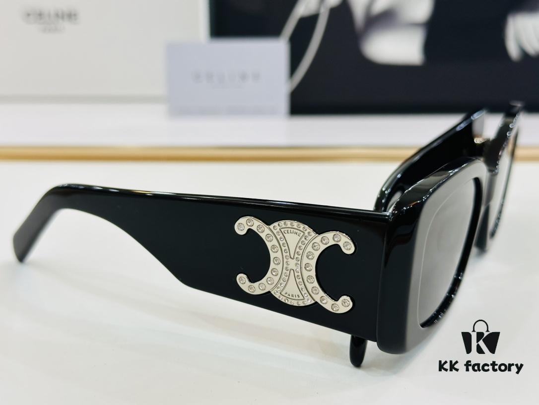 6931fb353a89a121ed54bec3 CELINE CL40288 Avant-Garde Temple Sunglasses Size: 53□17-145 High-Quality Acetate Fashion Sunglasses