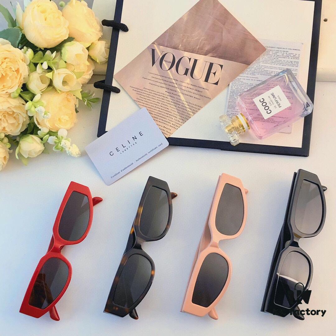6931fb3b3a89a121ed54bf0f Celine 2024 New Retro Cat-Eye Small Frame Sunglasses for Women, Trendy European and American Style, Square and Round Face Flattering, High-End Fashion Sun Glasses
