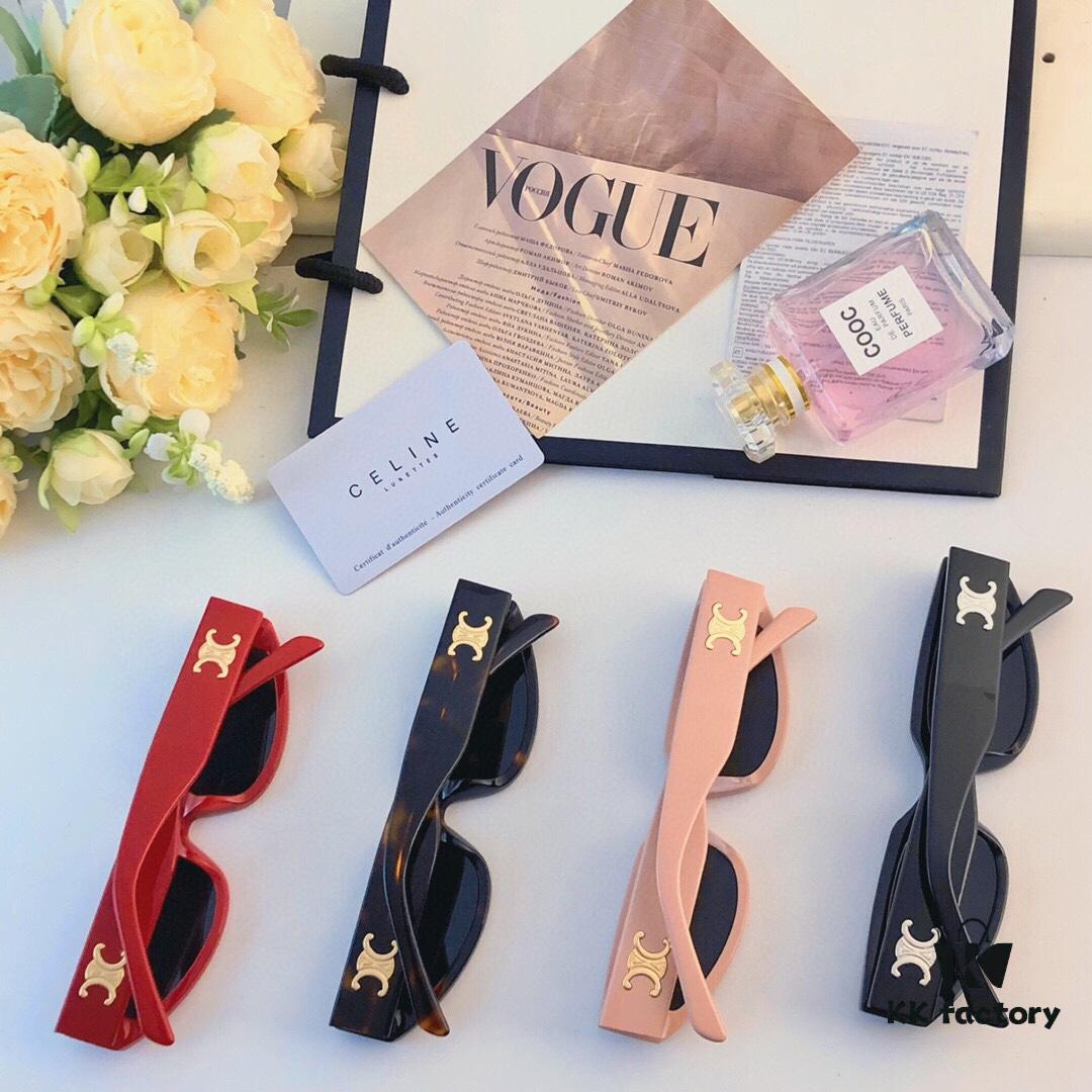 6931fb3b3a89a121ed54bf10 Celine 2024 New Retro Cat-Eye Small Frame Sunglasses for Women, Trendy European and American Style, Square and Round Face Flattering, High-End Fashion Sun Glasses