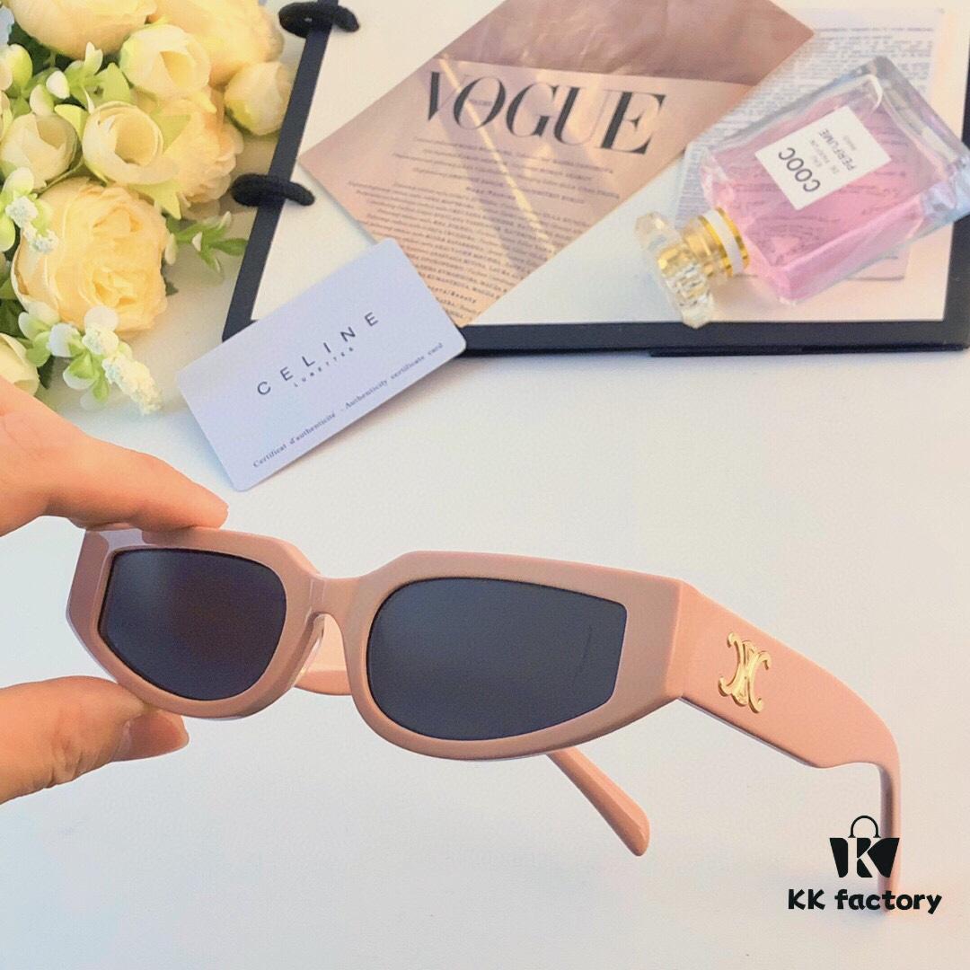 6931fb3b3a89a121ed54bf14 Celine 2024 New Retro Cat-Eye Small Frame Sunglasses for Women, Trendy European and American Style, Square and Round Face Flattering, High-End Fashion Sun Glasses