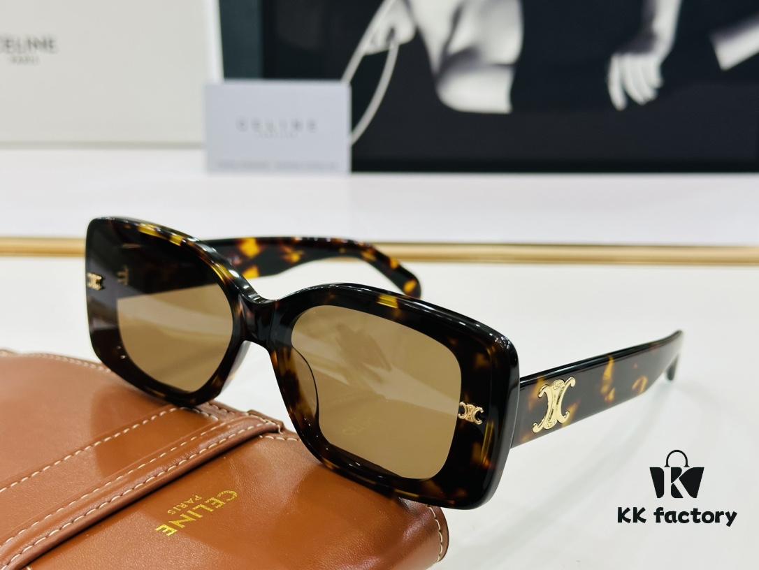 6931fb3d3a89a121ed54bf29 CELINE CE40316 Size: 62mm 15-145 Arch of Triumph Temple Sunglasses High Version High-Quality Acetate L-Fashion Sunglasses
