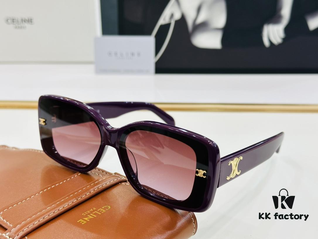 6931fb3d3a89a121ed54bf2a CELINE CE40316 Size: 62mm 15-145 Arch of Triumph Temple Sunglasses High Version High-Quality Acetate L-Fashion Sunglasses