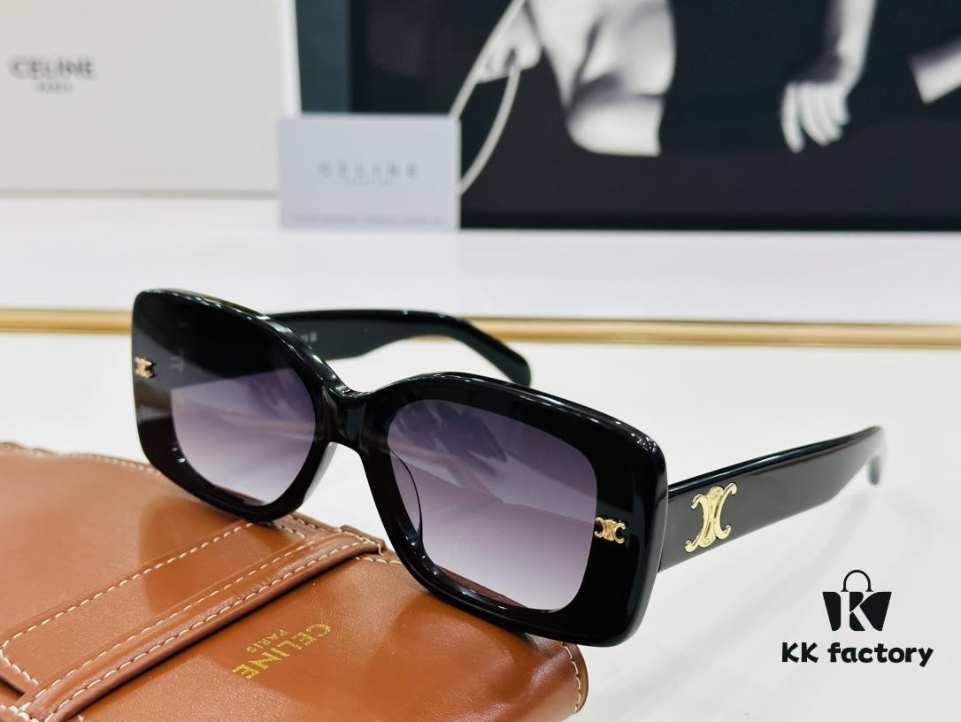 6931fb3d3a89a121ed54bf2b CELINE CE40316 Size: 62mm 15-145 Arch of Triumph Temple Sunglasses High Version High-Quality Acetate L-Fashion Sunglasses