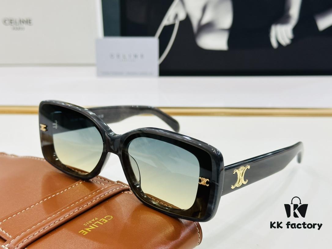 6931fb3d3a89a121ed54bf2c CELINE CE40316 Size: 62mm 15-145 Arch of Triumph Temple Sunglasses High Version High-Quality Acetate L-Fashion Sunglasses