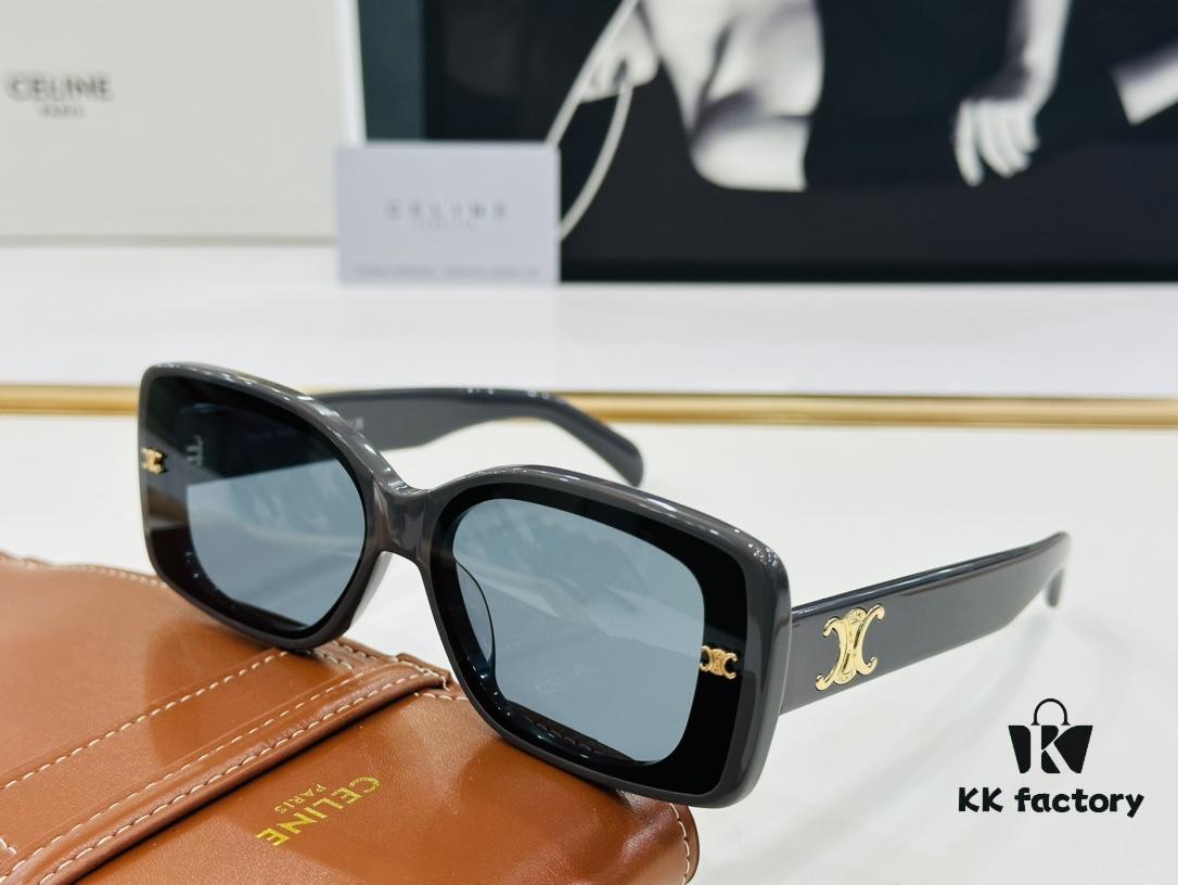6931fb3d3a89a121ed54bf2d CELINE CE40316 Size: 62mm 15-145 Arch of Triumph Temple Sunglasses High Version High-Quality Acetate L-Fashion Sunglasses