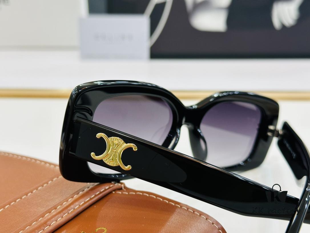 6931fb3d3a89a121ed54bf2f CELINE CE40316 Size: 62mm 15-145 Arch of Triumph Temple Sunglasses High Version High-Quality Acetate L-Fashion Sunglasses