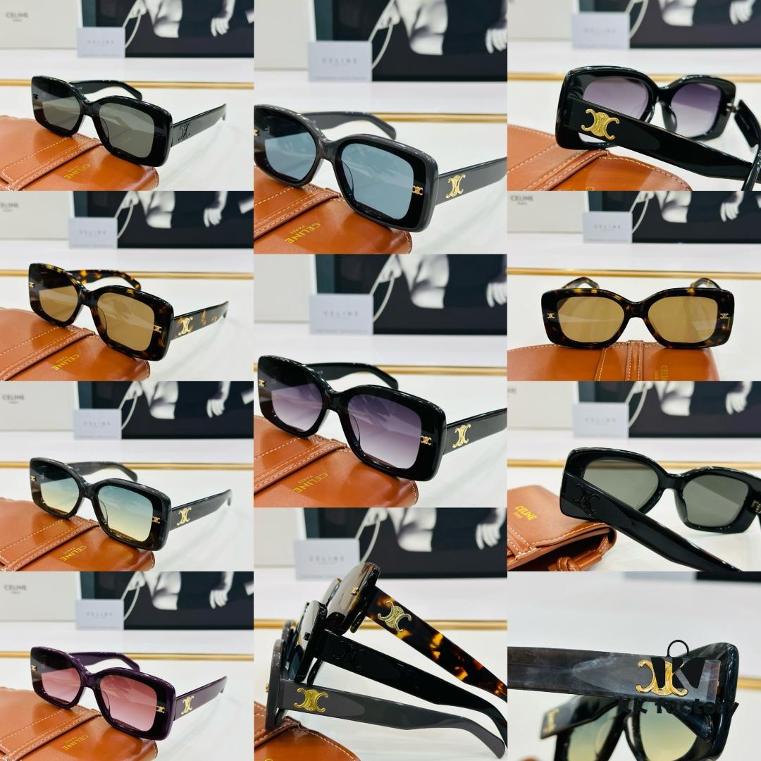 6931fb3d3a89a121ed54bf30 CELINE CE40316 Size: 62mm 15-145 Arch of Triumph Temple Sunglasses High Version High-Quality Acetate L-Fashion Sunglasses