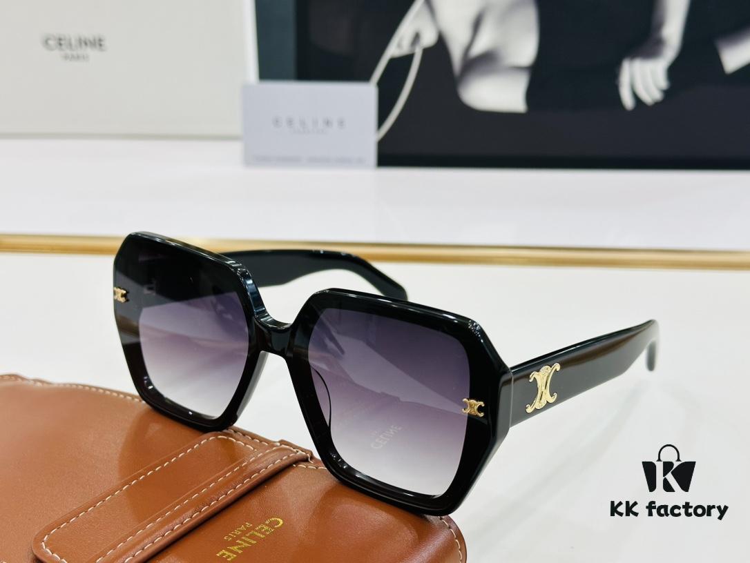 6931fb3e3a89a121ed54bf3b CELINE CE145S Aviator Sunglasses High-End Version Premium Quality Acetate L-Fashion Sun Glasses Size 53-22-145