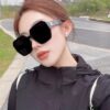 Celine 2024 New Arrival European and American Style Square Oversized Arch-Frame Sunglasses for Women, UV Protection Sun Glasses for Large Faces, Fashionable Outdoor Shades