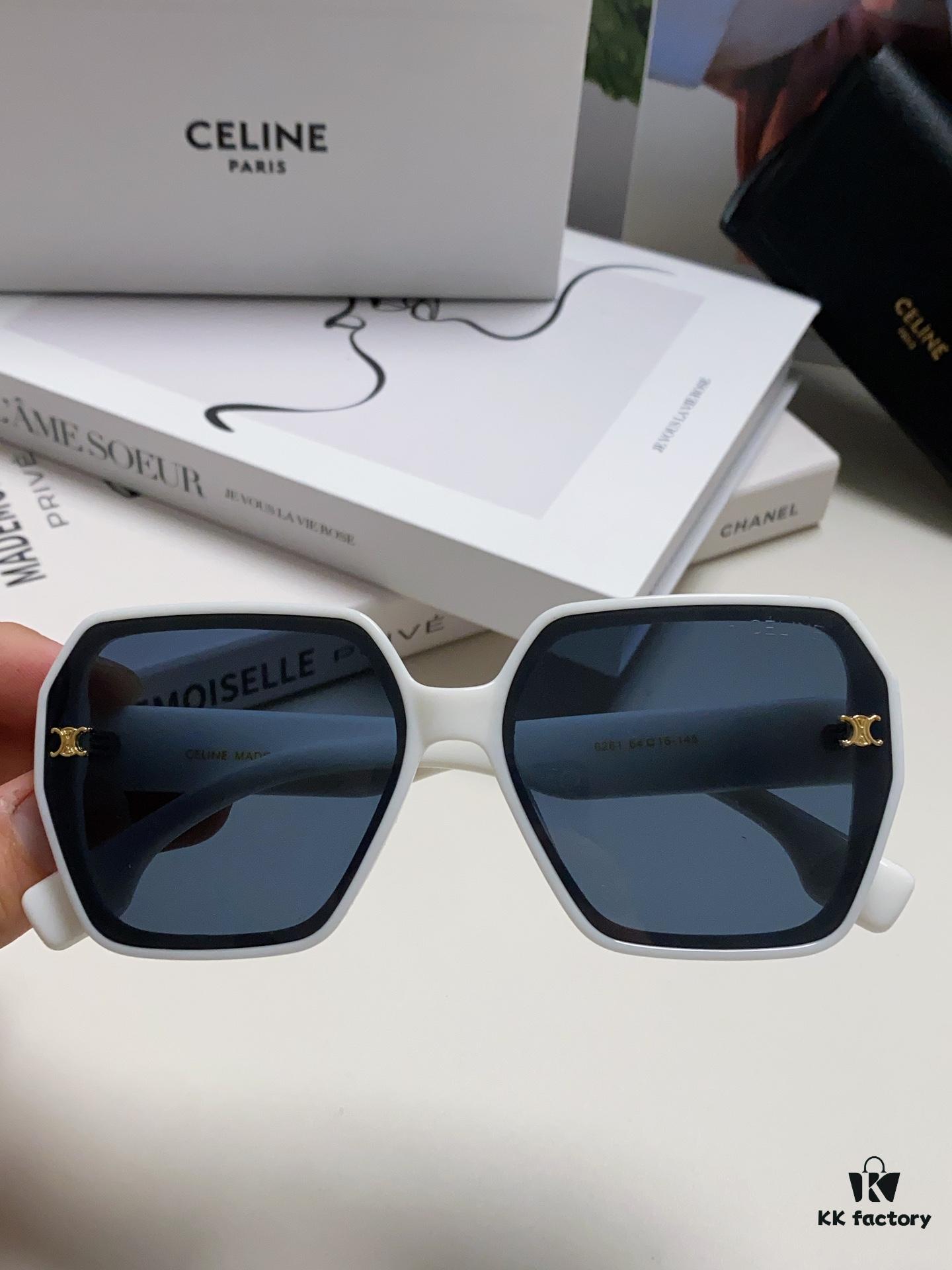 6931fb433a89a121ed54bf80 Celine 2024 New Arrival Avant-Garde Large Square Arch-Frame Sunglasses for Women, UV Protection Oversized Sun Glasses for Outdoor Wear