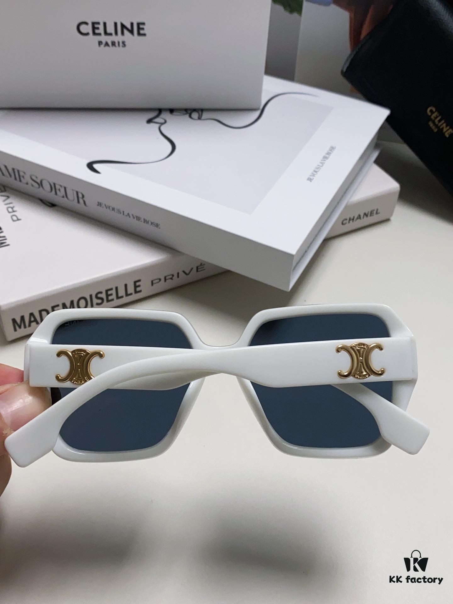 6931fb433a89a121ed54bf81 Celine 2024 New Arrival Avant-Garde Large Square Arch-Frame Sunglasses for Women, UV Protection Oversized Sun Glasses for Outdoor Wear