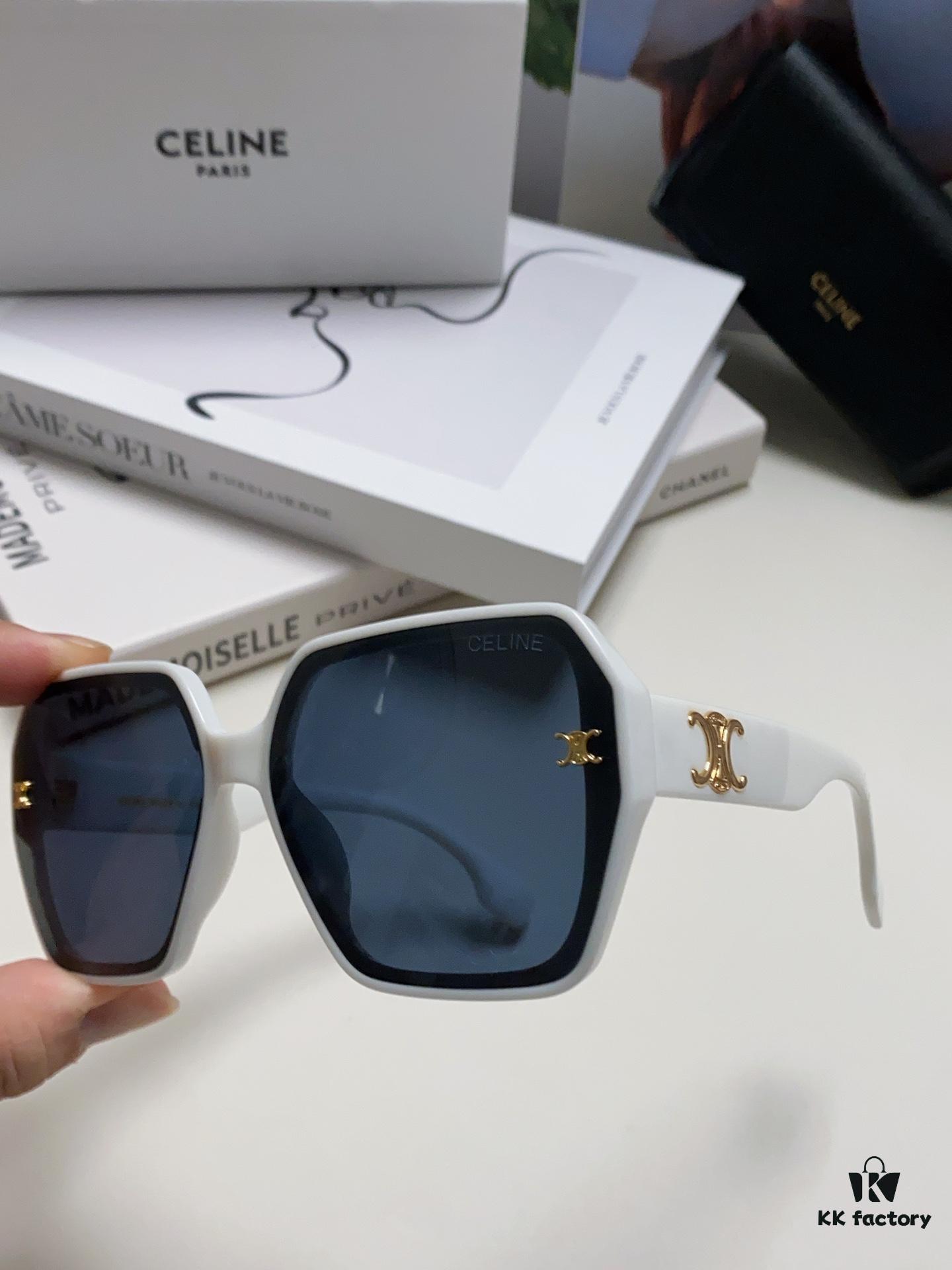 6931fb433a89a121ed54bf82 Celine 2024 New Arrival Avant-Garde Large Square Arch-Frame Sunglasses for Women, UV Protection Oversized Sun Glasses for Outdoor Wear