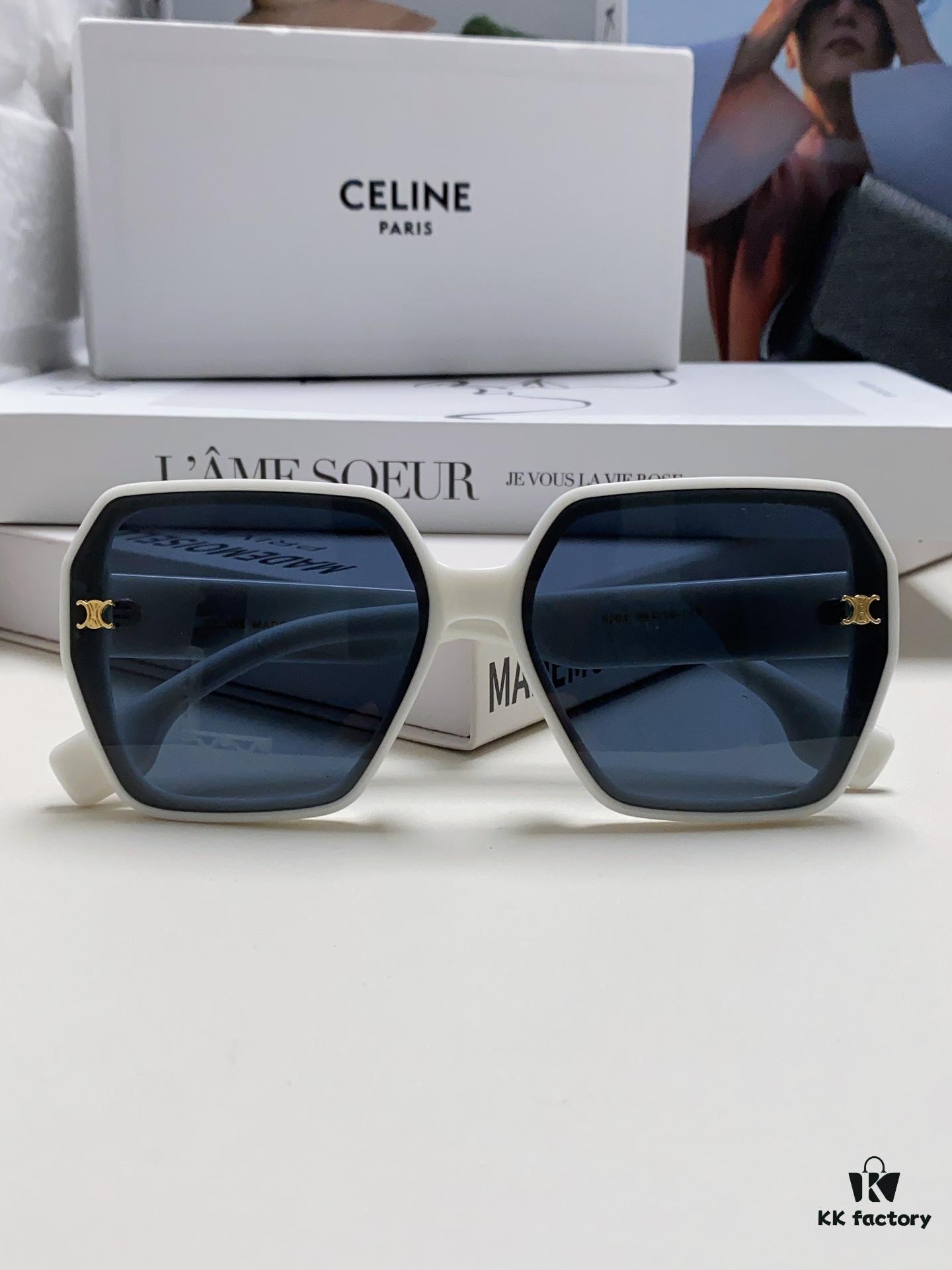 6931fb433a89a121ed54bf83 Celine 2024 New Arrival Avant-Garde Large Square Arch-Frame Sunglasses for Women, UV Protection Oversized Sun Glasses for Outdoor Wear