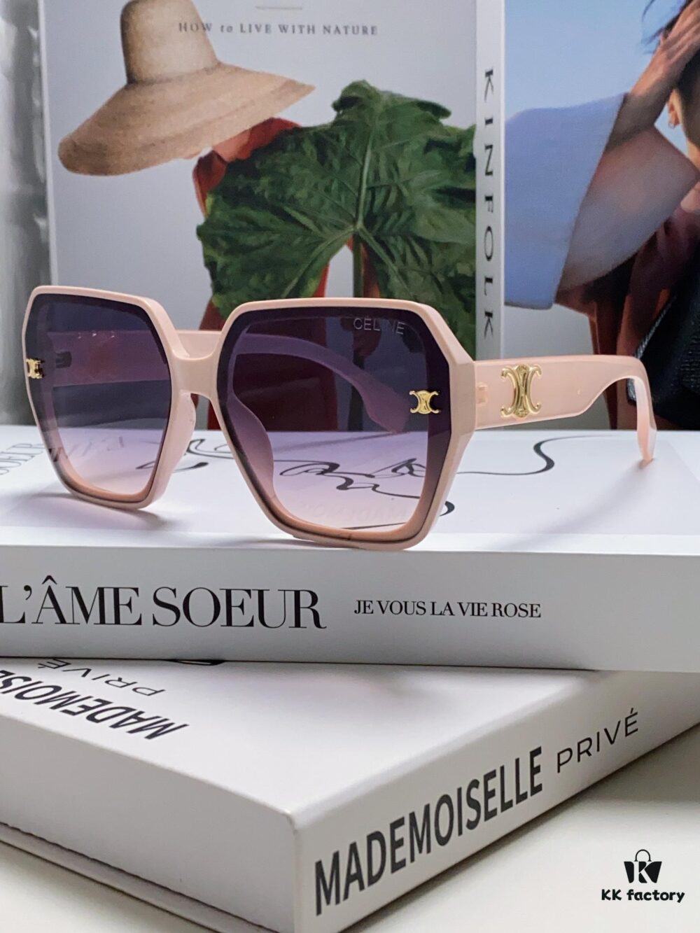 6931fb443a89a121ed54bf8f Celine 2024 New Arrival European and American Style Oversized Square Arch Frame Sunglasses for Women, UV Protection Sun Glasses for Large Faces, Fashion Outdoor Shades
