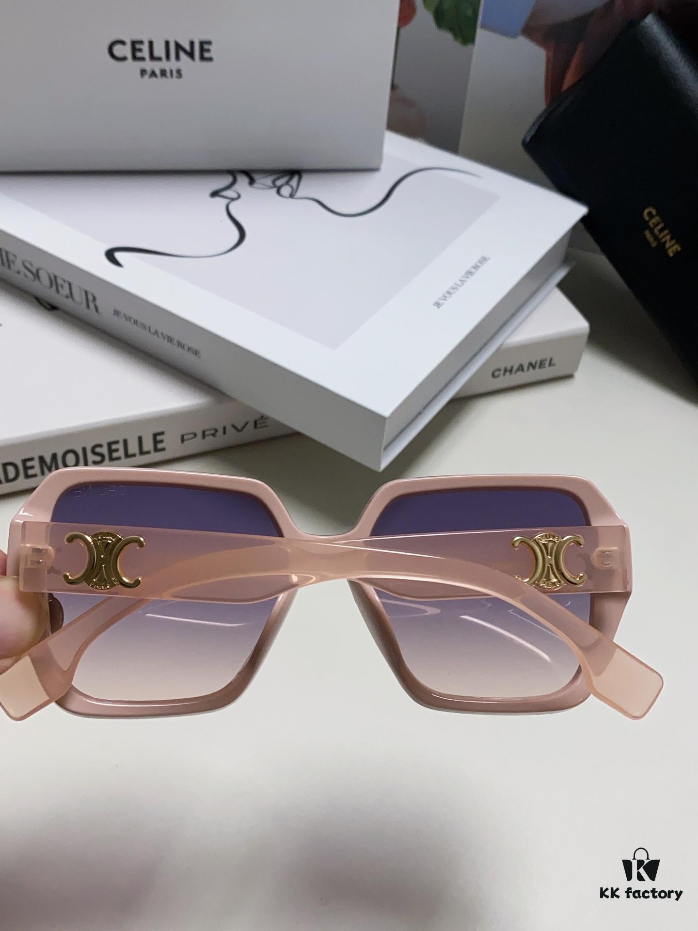 6931fb443a89a121ed54bf93 Celine 2024 New Arrival European and American Style Oversized Square Arch Frame Sunglasses for Women, UV Protection Sun Glasses for Large Faces, Fashion Outdoor Shades