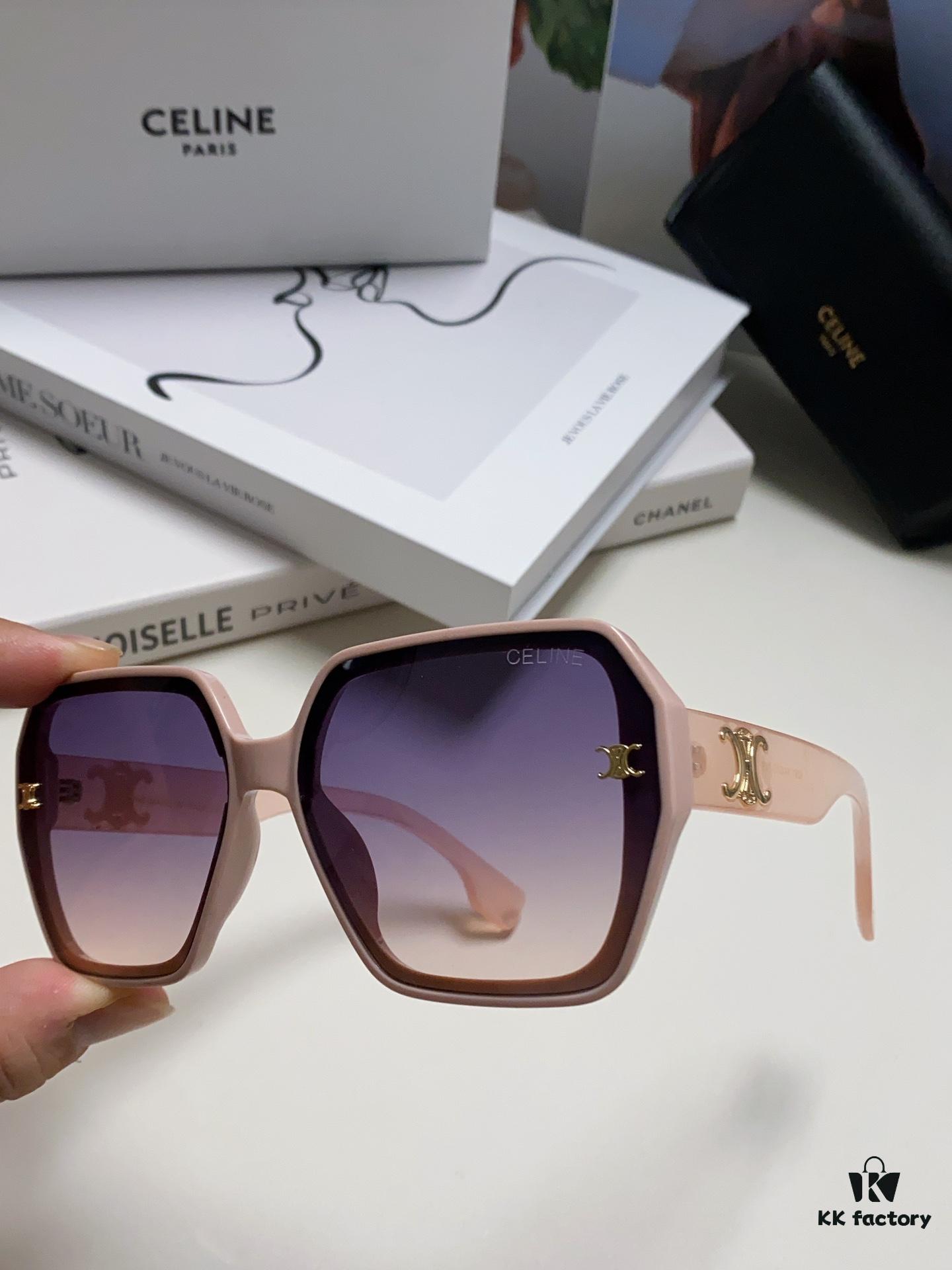 6931fb443a89a121ed54bf94 Celine 2024 New Arrival European and American Style Oversized Square Arch Frame Sunglasses for Women, UV Protection Sun Glasses for Large Faces, Fashion Outdoor Shades