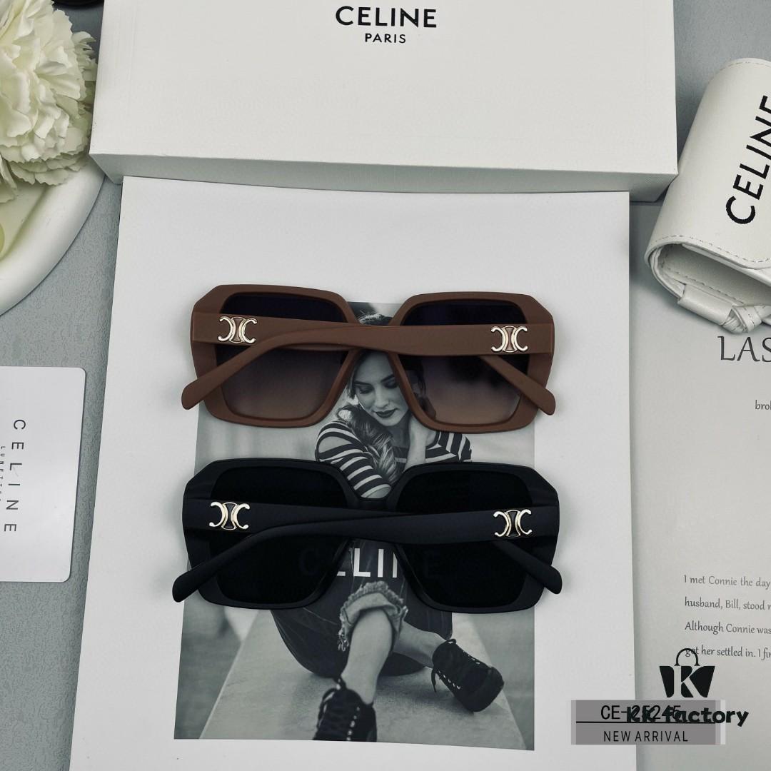 CELINE France | Polarized TR90 Sunglasses with Ray-Ban Style Resin Lenses, Lightweight Comfortable Frame, Size 58-17-142