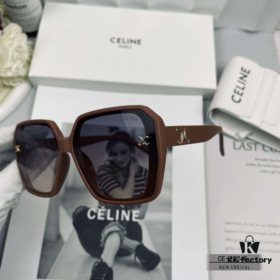 CELINE France | Polarized TR90 Sunglasses with Ray-Ban Style Resin Lenses, Lightweight Comfortable Frame, Size 58-17-142