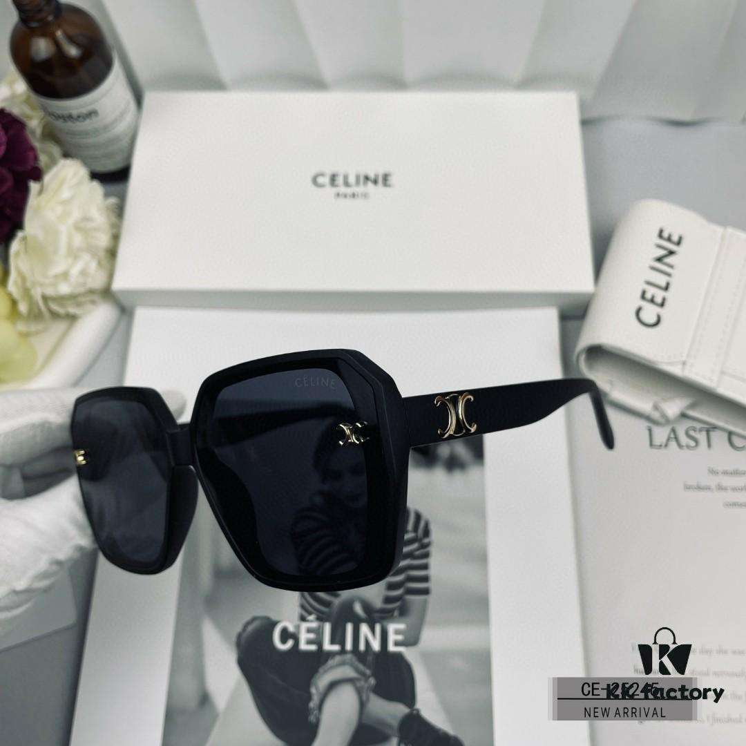 CELINE France | Polarized TR90 Sunglasses with Ray-Ban Style Resin Lenses, Lightweight Comfortable Frame, Size 58-17-142