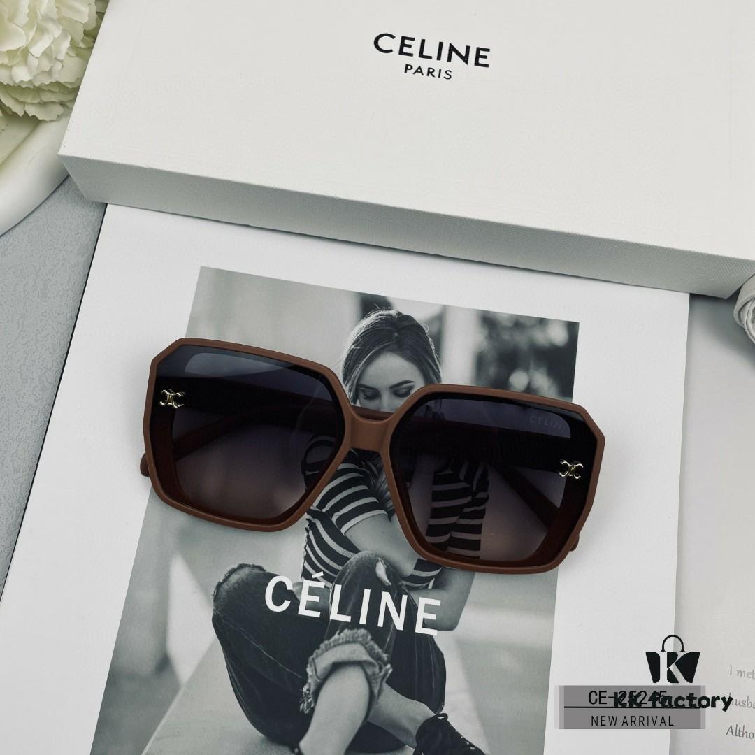 CELINE France | Polarized TR90 Sunglasses with Ray-Ban Style Resin Lenses, Lightweight Comfortable Frame, Size 58-17-142