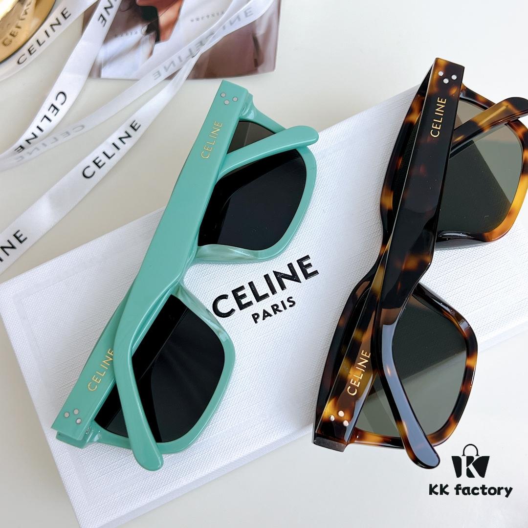 CELINE High-End Crystal Logo Non-Printed Sunglasses Model 40248 Size 54-19-145