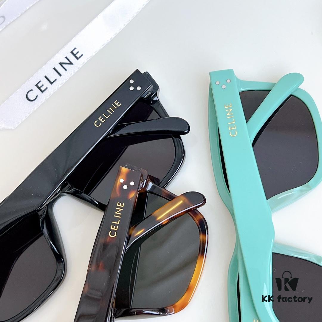 CELINE High-End Crystal Logo Non-Printed Sunglasses Model 40248 Size 54-19-145