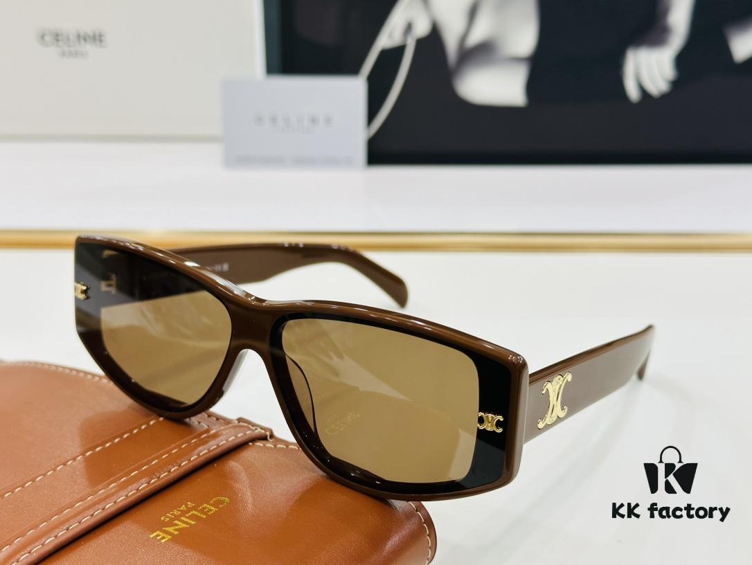 6931fb543a89a121ed54c05a CELINE CE40313 Aviator Sunglasses High-End Version Premium Acetate Fashion Sunglasses Size 66□12-145