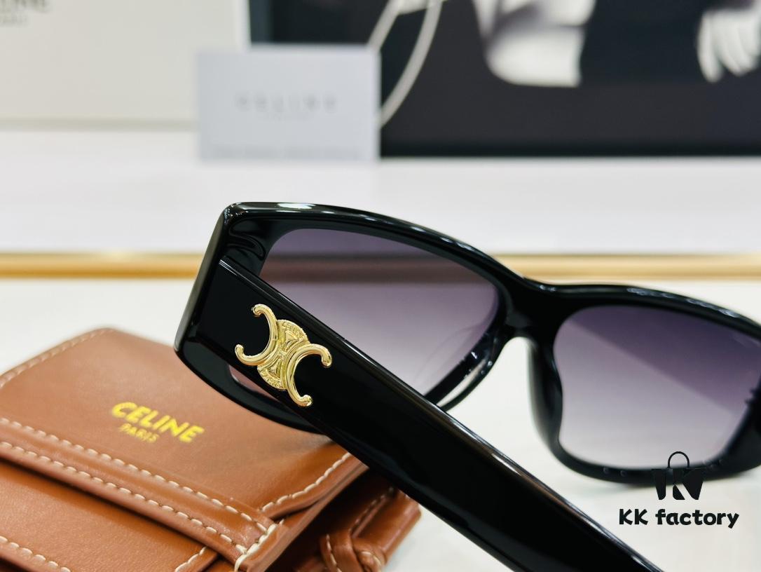6931fb543a89a121ed54c05d CELINE CE40313 Aviator Sunglasses High-End Version Premium Acetate Fashion Sunglasses Size 66□12-145