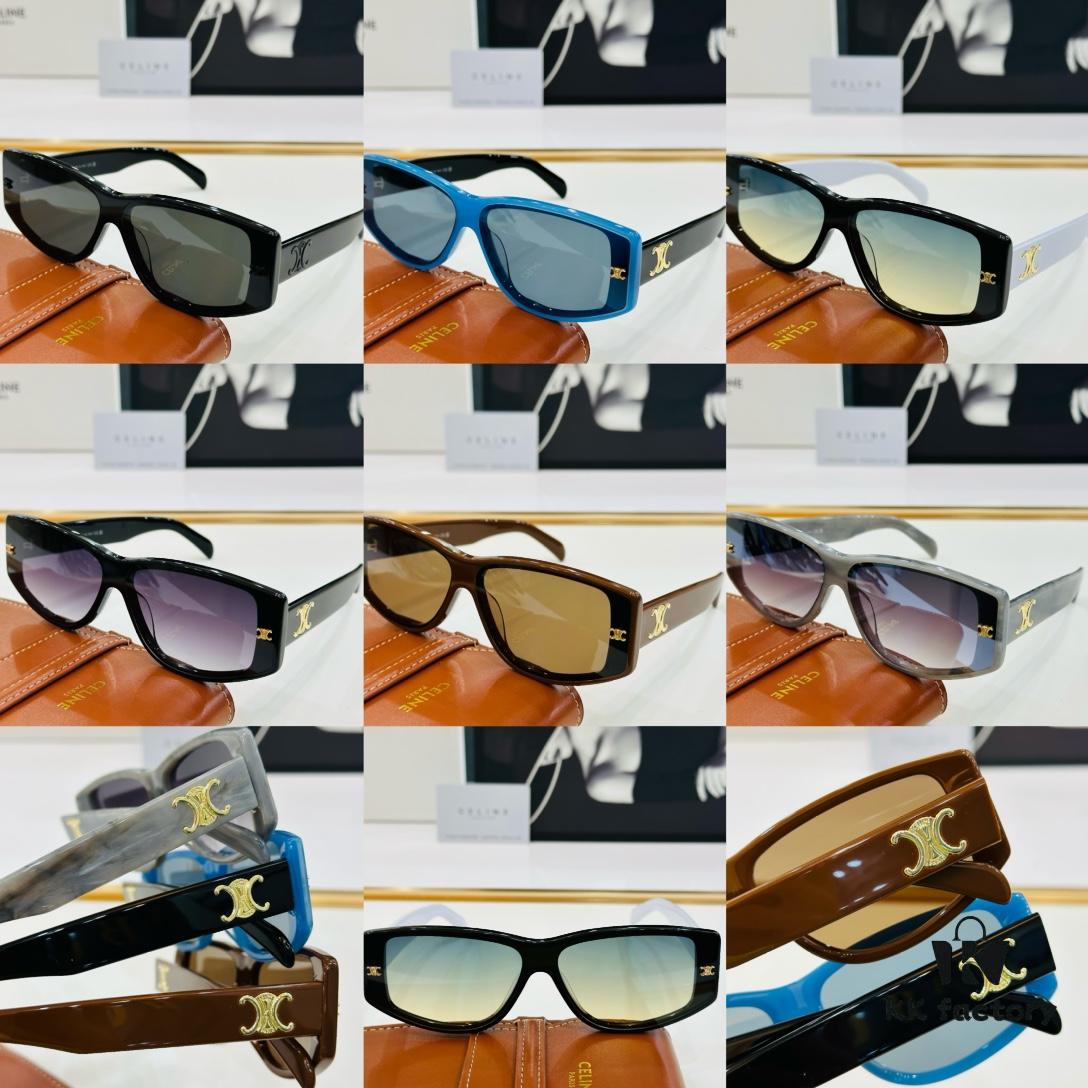 6931fb543a89a121ed54c05e CELINE CE40313 Aviator Sunglasses High-End Version Premium Acetate Fashion Sunglasses Size 66□12-145