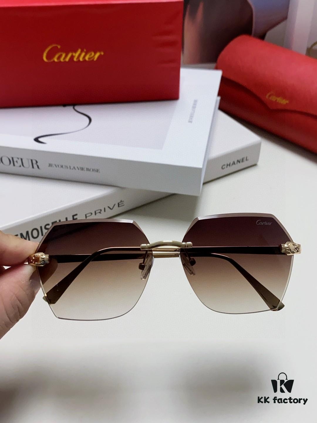 6931fb573a89a121ed54c087 Cartier 2025 New Unisex Cat-Eye Sunglasses for Women, Classic Leopard-Print Temples 🐆, Diamond-Cut Edges, Premium Gradient Lenses, Oversized Frame
