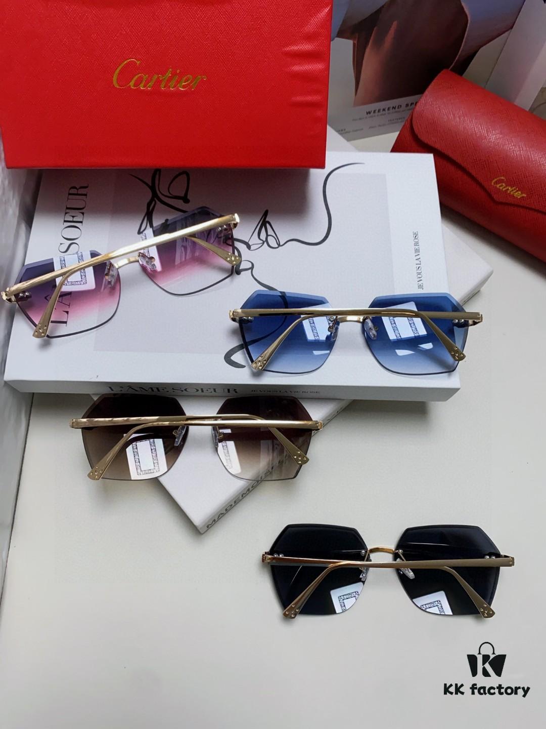 6931fb573a89a121ed54c08c Cartier 2025 New Unisex Cat-Eye Sunglasses for Women, Classic Leopard-Print Temples 🐆, Diamond-Cut Edges, Premium Gradient Lenses, Oversized Frame