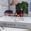 6931fb583a89a121ed54c09a Cartier 2025 New Model Frameless Sunglasses for Women, Classic Leopard Print Temples, Diamond-Cut Edges, Premium Gradient Lenses, Oversized Sunglasses
