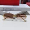 6931fb5b3a89a121ed54c0bd Cartier 2025 New Arrival Square Rimless Cut-Out Sunglasses for Women, Slimming and Stylish, European-American Fashion INS Trend Street Snap Cool Sunglasses, Unique Small Eyewear