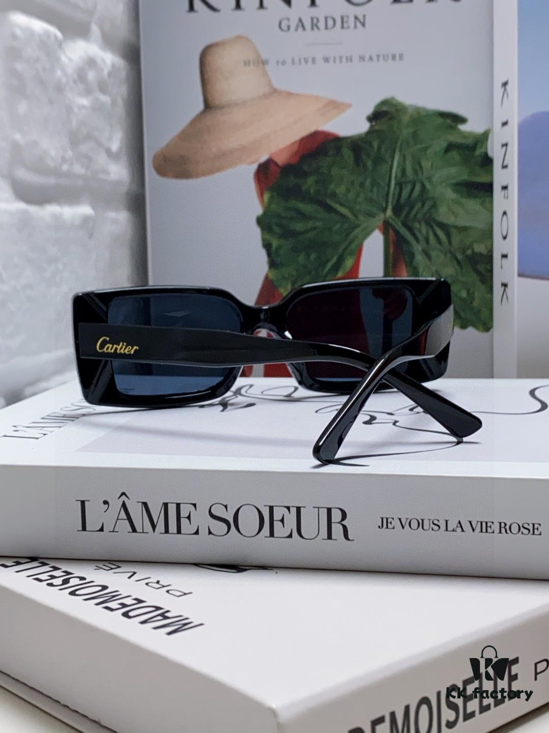 6931fb5b3a89a121ed54c0c4 Cartier Unisex Classic Leopard Logo Sunglasses, Simple and Elegant, Universal Frame Shape for All Face Types