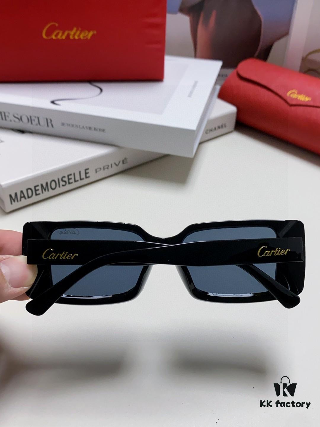 6931fb5b3a89a121ed54c0c6 Cartier Unisex Classic Leopard Logo Sunglasses, Simple and Elegant, Universal Frame Shape for All Face Types