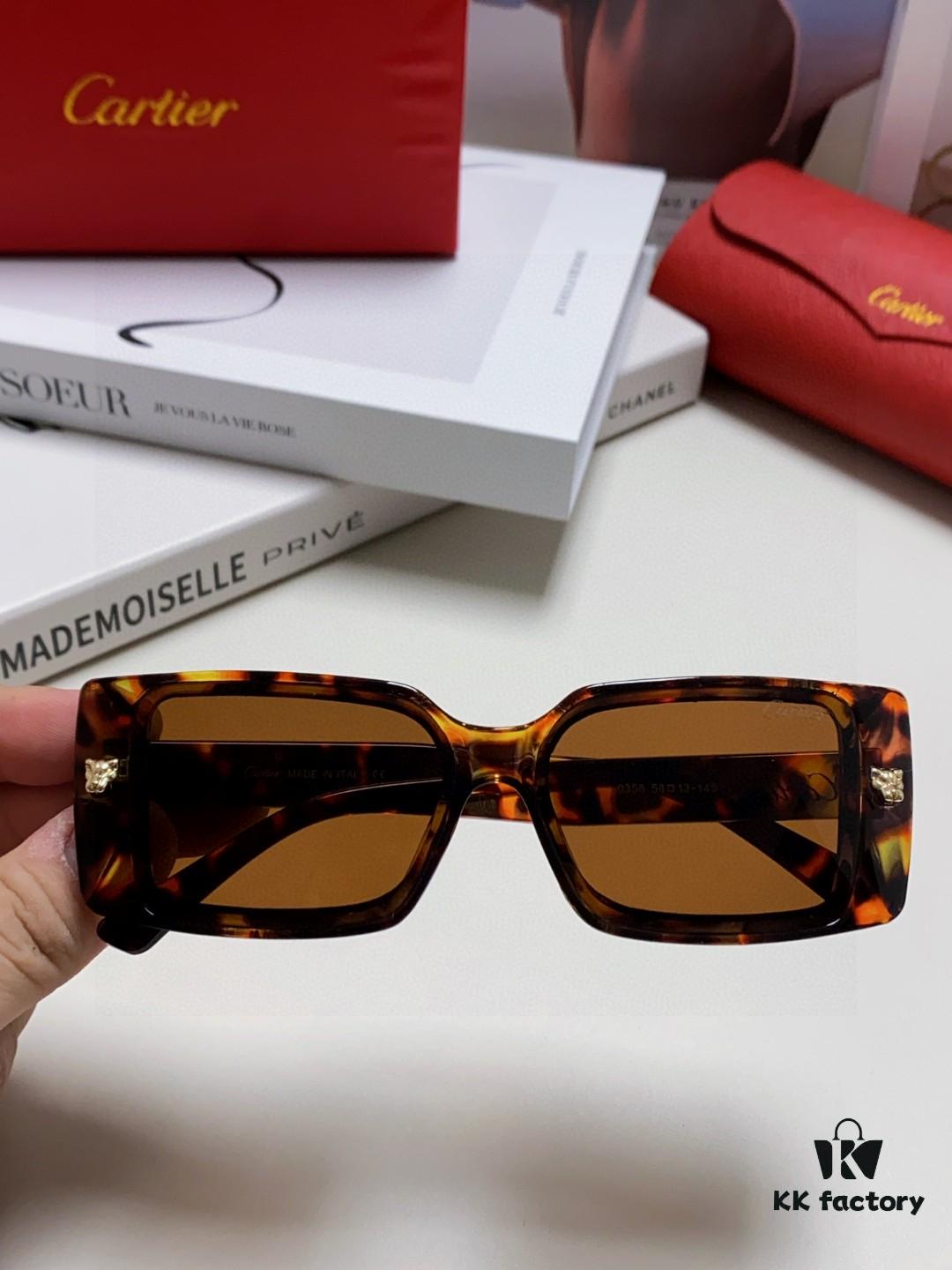 6931fb5c3a89a121ed54c0cf Cartier Unisex Sunglasses, Timeless Leopard Logo Design, Simple and Elegant Frame, Universal Fit for All Face Shapes