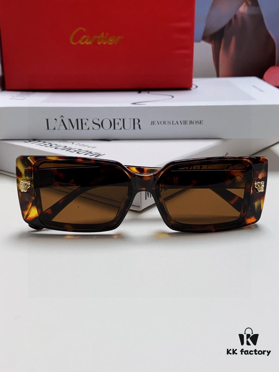 6931fb5c3a89a121ed54c0d2 Cartier Unisex Sunglasses, Timeless Leopard Logo Design, Simple and Elegant Frame, Universal Fit for All Face Shapes
