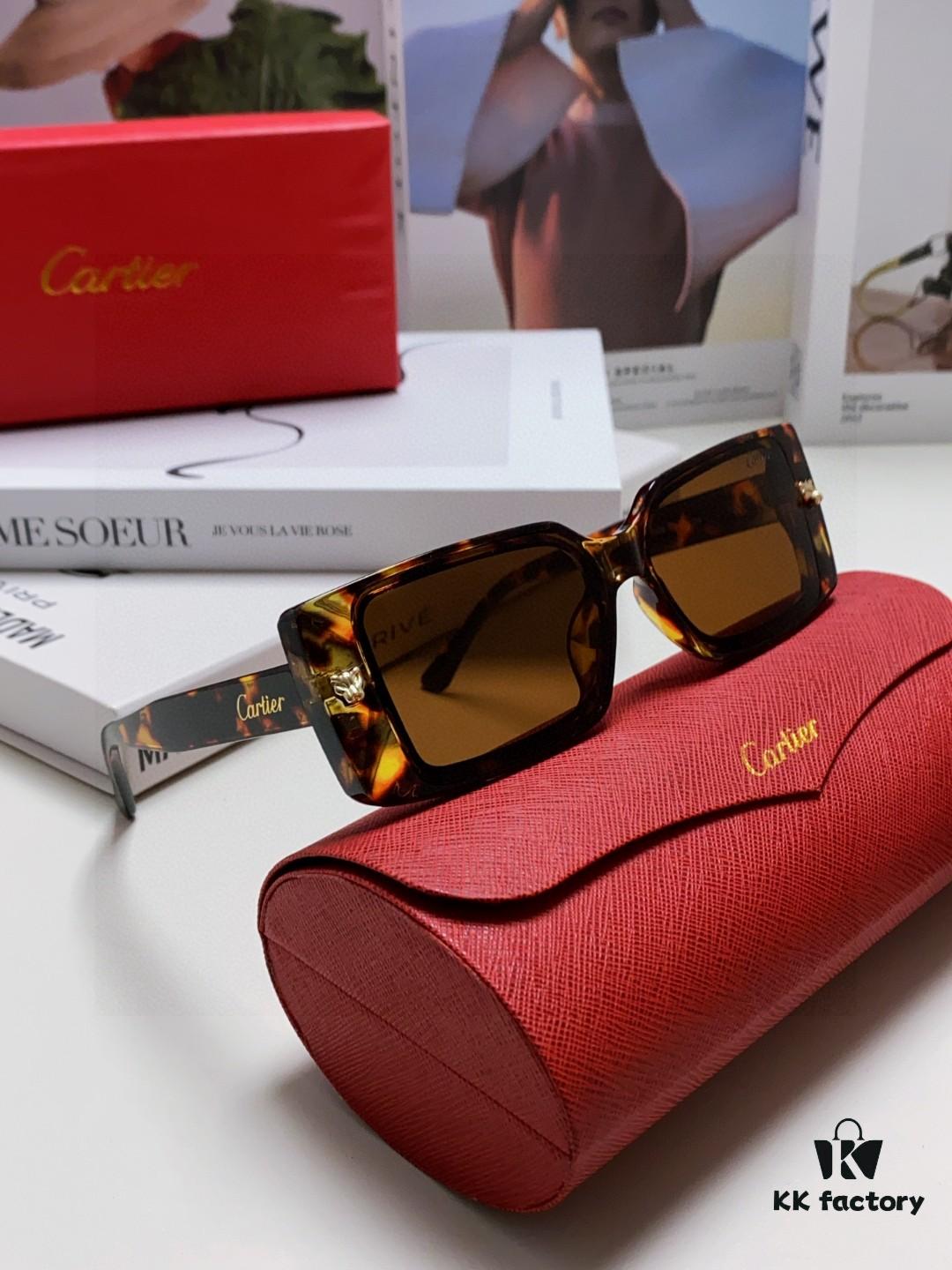 6931fb5c3a89a121ed54c0d3 Cartier Unisex Sunglasses, Timeless Leopard Logo Design, Simple and Elegant Frame, Universal Fit for All Face Shapes