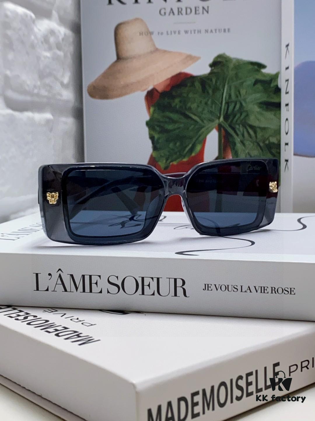 6931fb5d3a89a121ed54c0e1 Cartier Unisex Sunglasses, Leopard Logo Design, Stylish and Minimalist Frame, Universal Fit for All Face Shapes