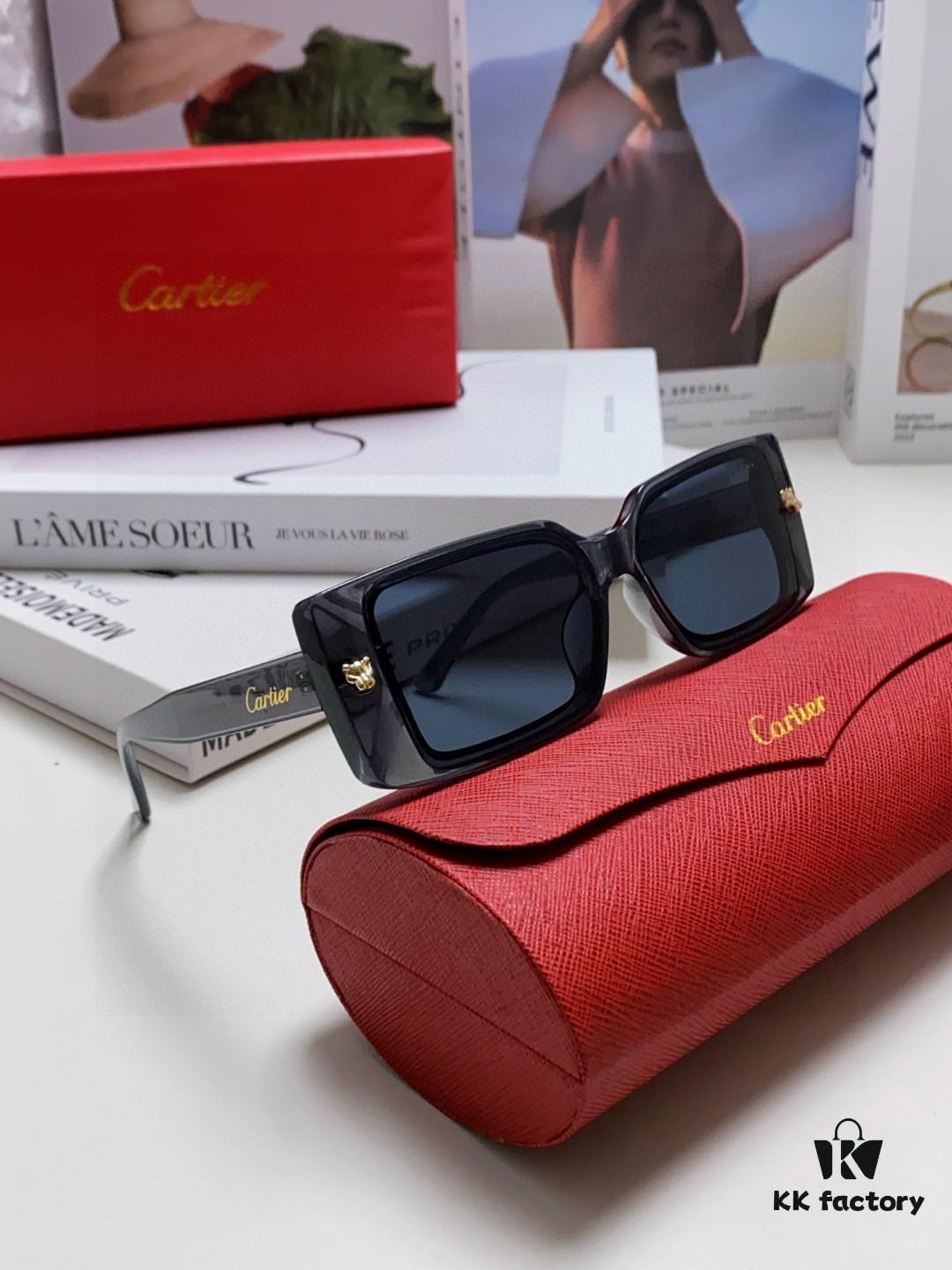 6931fb5e3a89a121ed54c0e7 Cartier Unisex Sunglasses, Leopard Logo Design, Stylish and Minimalist Frame, Universal Fit for All Face Shapes
