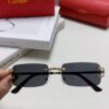 6931fb5e3a89a121ed54c0ee Cartier Unisex Square Frameless Sunglasses 2025 New Men's Stylish Narrow-Rimmed Retro American Style Sun Glasses