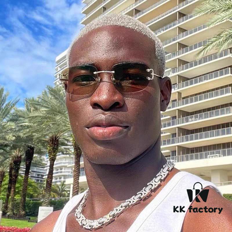 6931fb5f3a89a121ed54c0f5 Cartier Unisex Square Frameless Sunglasses 2025 New Men's Stylish Narrow-Rimmed Retro American Style Sun Glasses