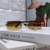 Cartier Unisex Square Frameless Sunglasses 2025 New Men's Stylish Narrow-Rimmed Retro American Style Sun Glasses