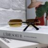 Cartier Unisex Square Frameless Sunglasses 2025 New Men's Stylish Narrow-Rimmed Retro American Style Sun Glasses