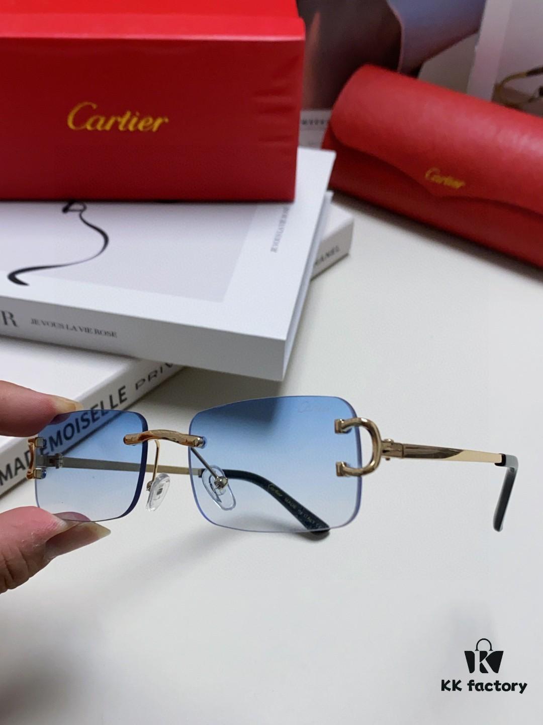 6931fb603a89a121ed54c106 Cartier Unisex Frameless Square Sunglasses 2025 New Narrow-Rimmed Stylish Men's Sunglasses, Retro American Style Unisex Sun Glasses
