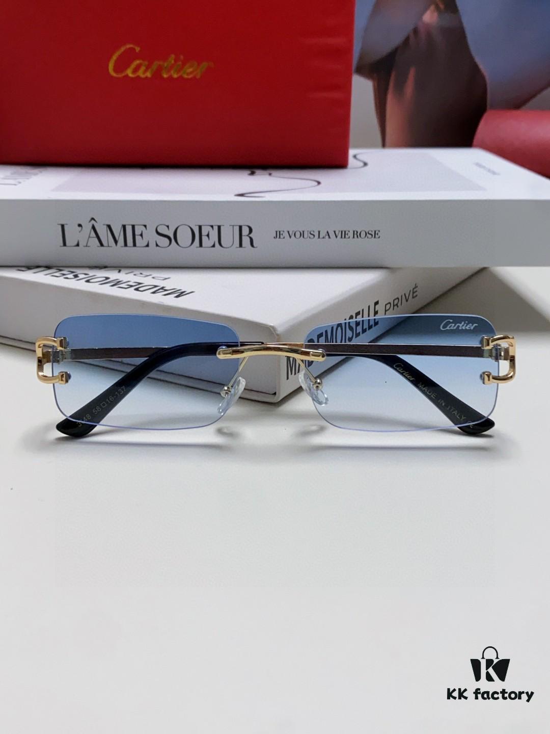 6931fb603a89a121ed54c107 Cartier Unisex Frameless Square Sunglasses 2025 New Narrow-Rimmed Stylish Men's Sunglasses, Retro American Style Unisex Sun Glasses