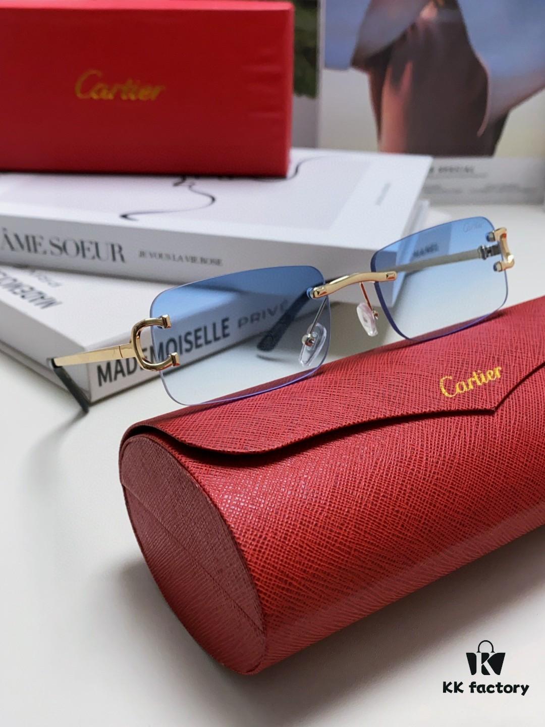 6931fb603a89a121ed54c108 Cartier Unisex Frameless Square Sunglasses 2025 New Narrow-Rimmed Stylish Men's Sunglasses, Retro American Style Unisex Sun Glasses