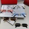 Cartier Unisex Frameless Square Sunglasses 2025 New Men's Stylish Narrow-Rimmed Retro American Style Sun Glasses